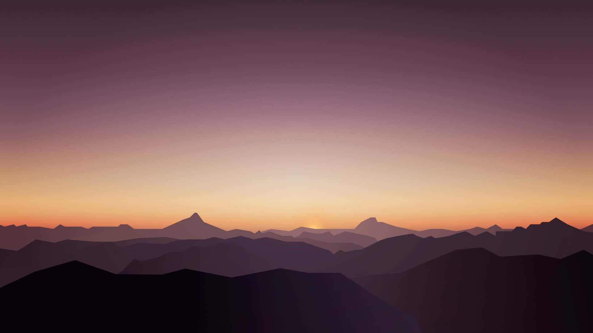 Silhouette Mountains Calms Background