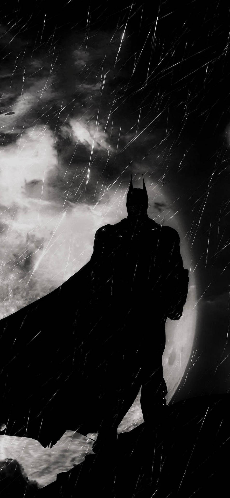 Silhouette Of Batman Dark Iphone Background