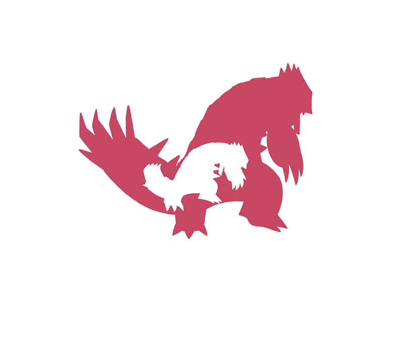 Silhouette Of Groudon Inside Groudon Background