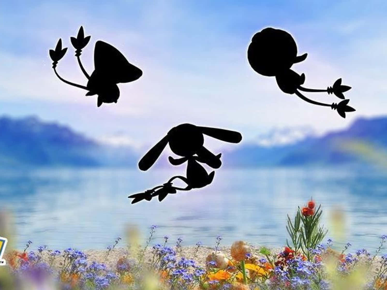 Silhouette Of Mesprit Background