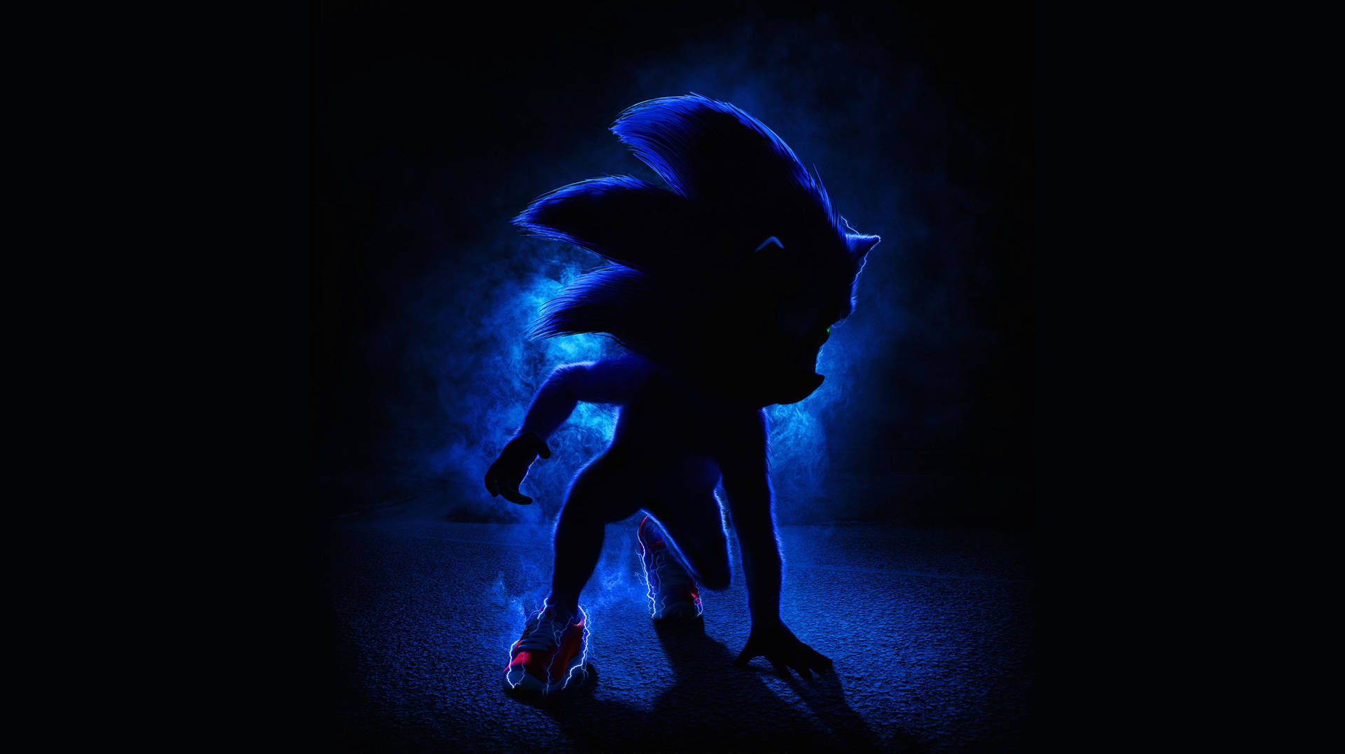 Silhouette Of Sonic The Hedgehog