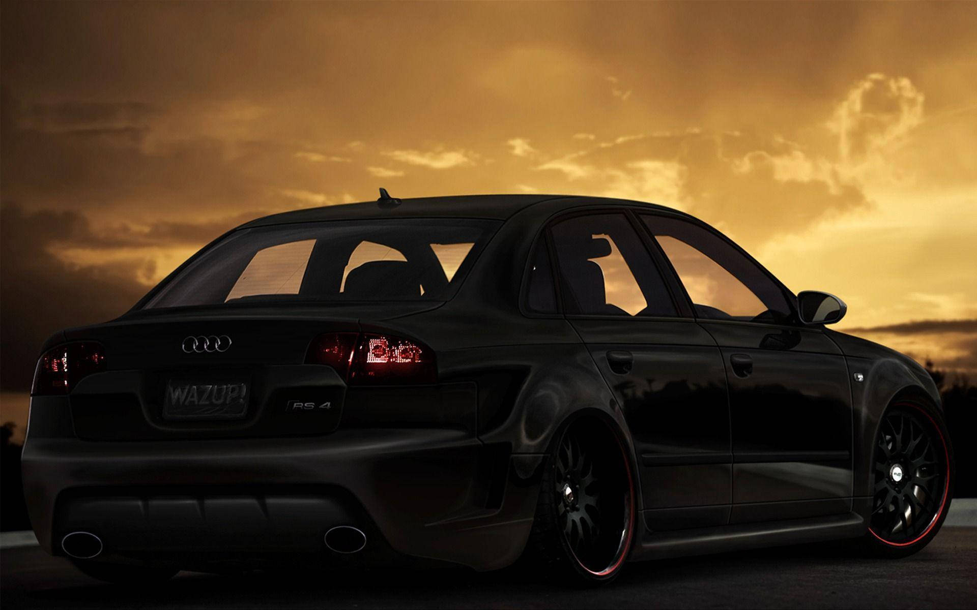 Silhouette Of The 2007 Audi Rs 4 Background