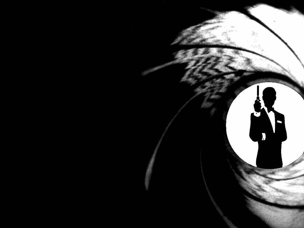Silhouette Of The Classic Spy - James Bond Background