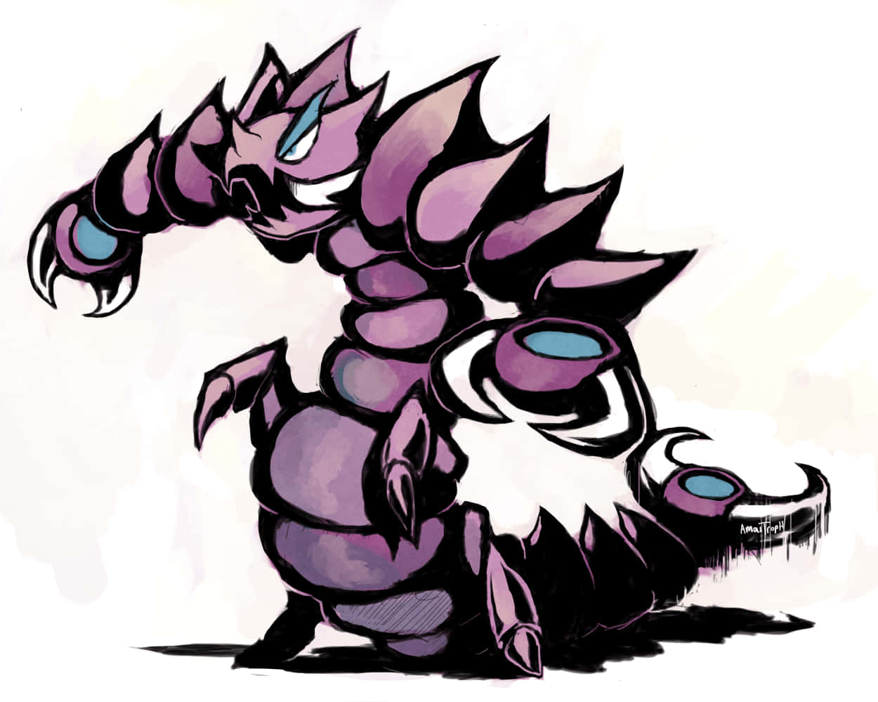 Silhouetted Drapion Background