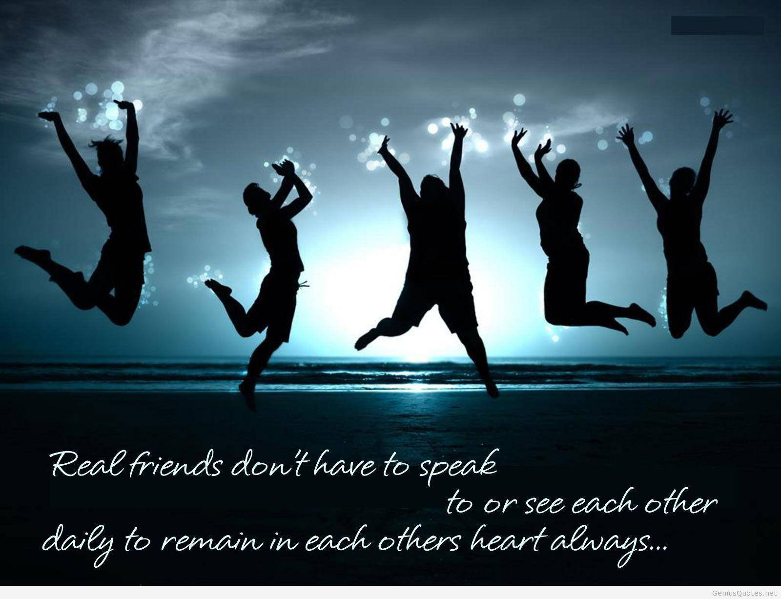 Silhoutte Best Friend Quotes Background