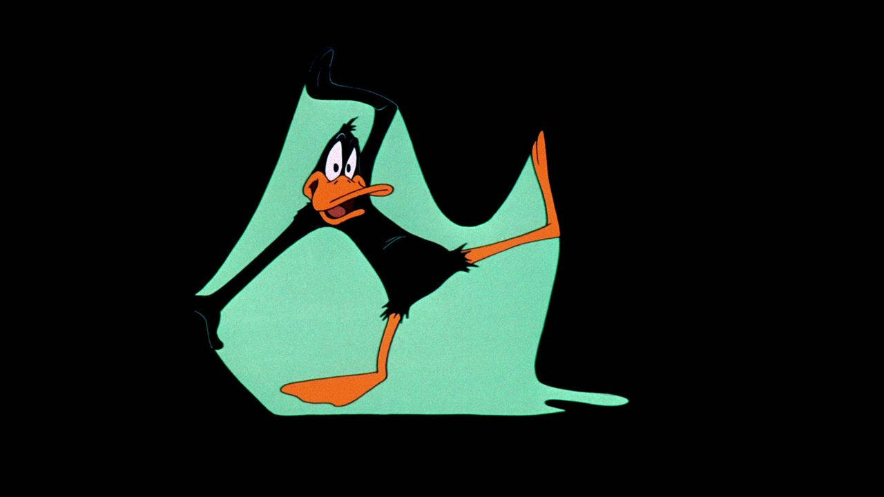 Silly Cartoon Daffy Duck Background