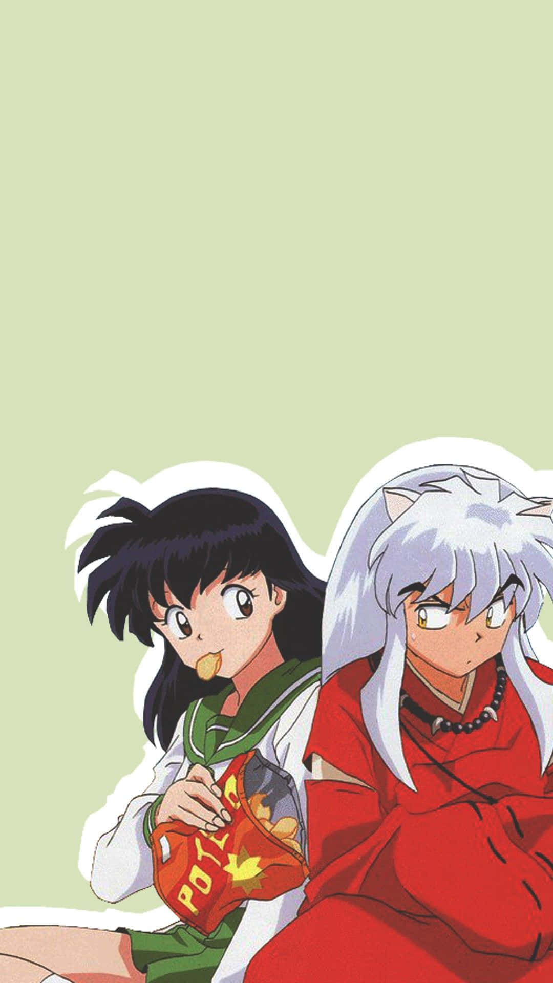 Silly Kagome And Inuyasha For Iphone