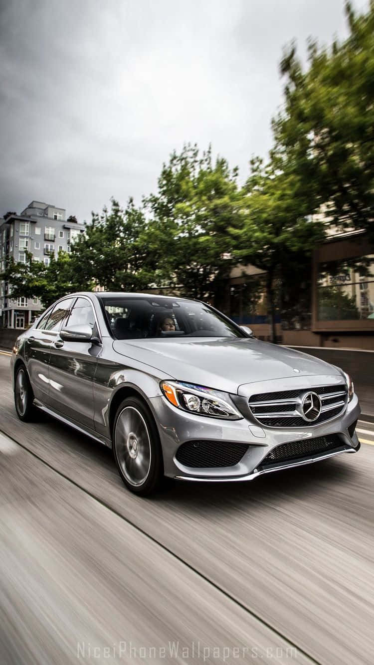 Silver Action Mercedes Classic Iphone