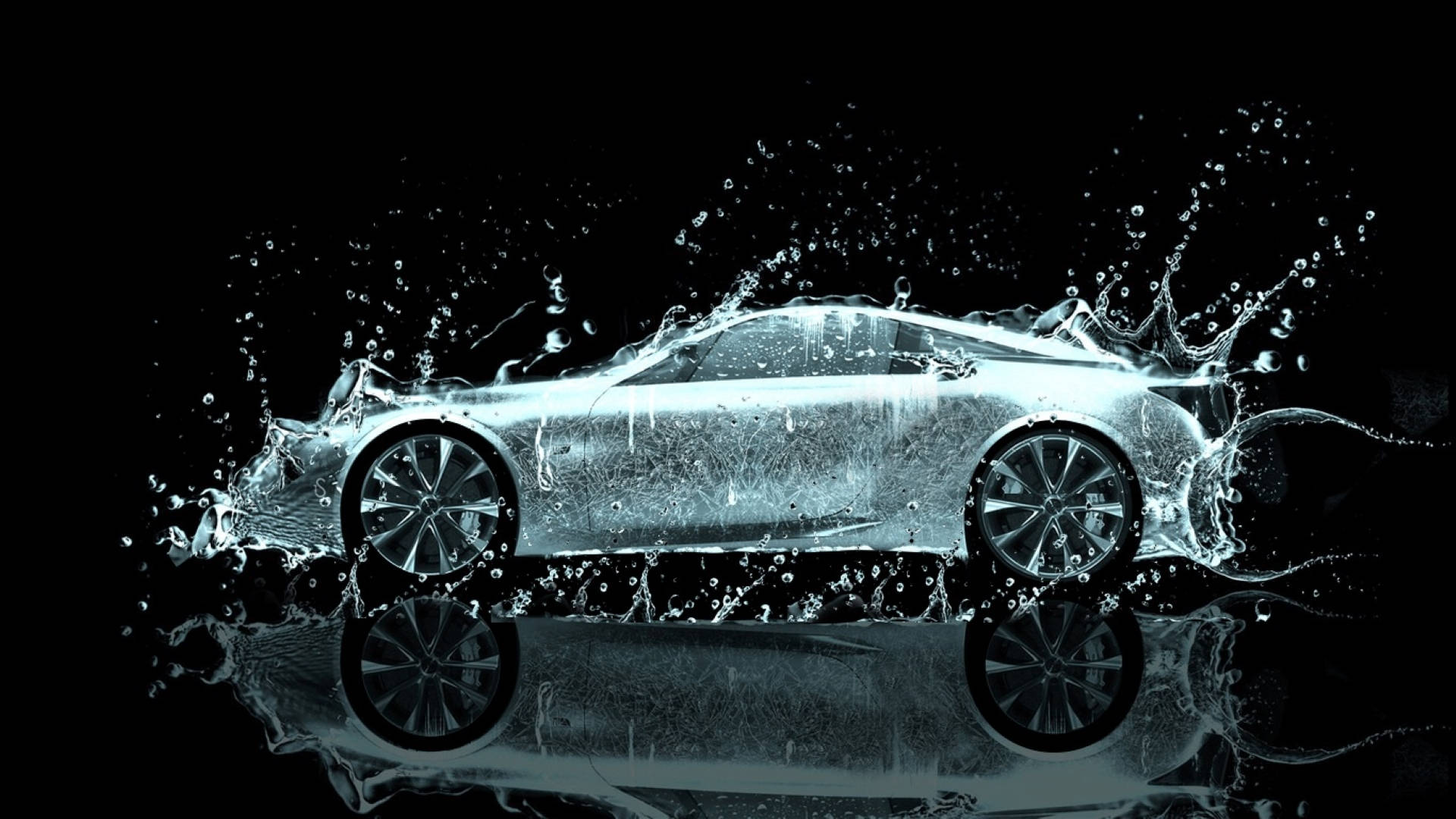 Silver Aesthetic Car Wash Background