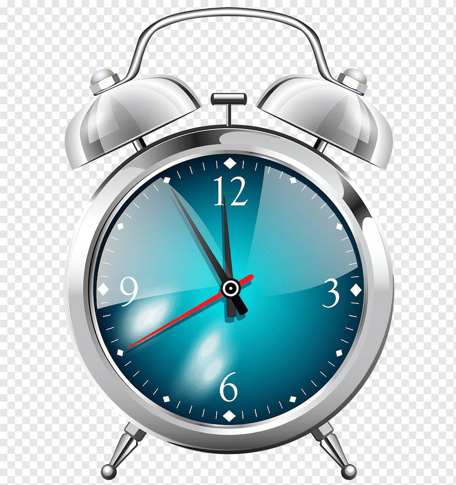 Silver Alarm Clock Clip Art Background