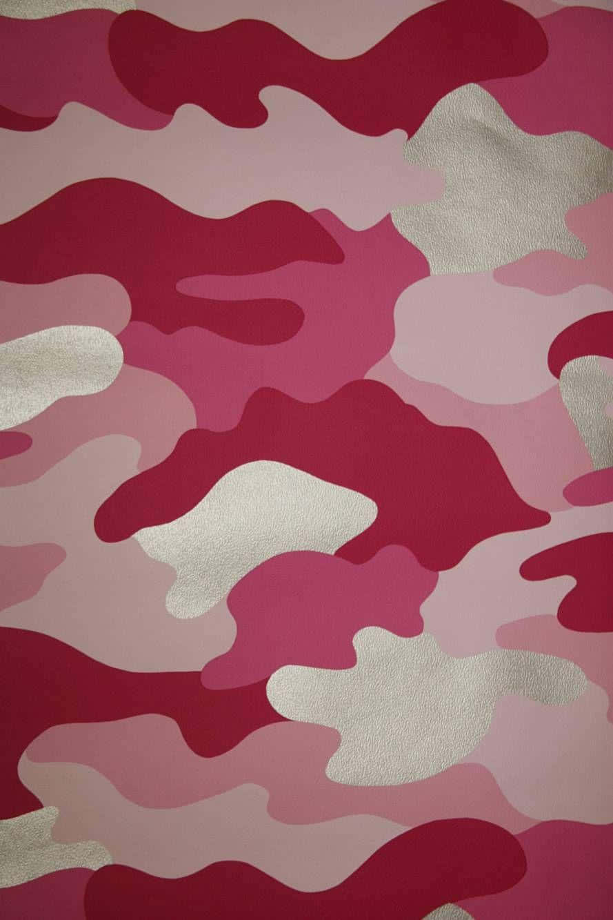 Silver And Pink Camo