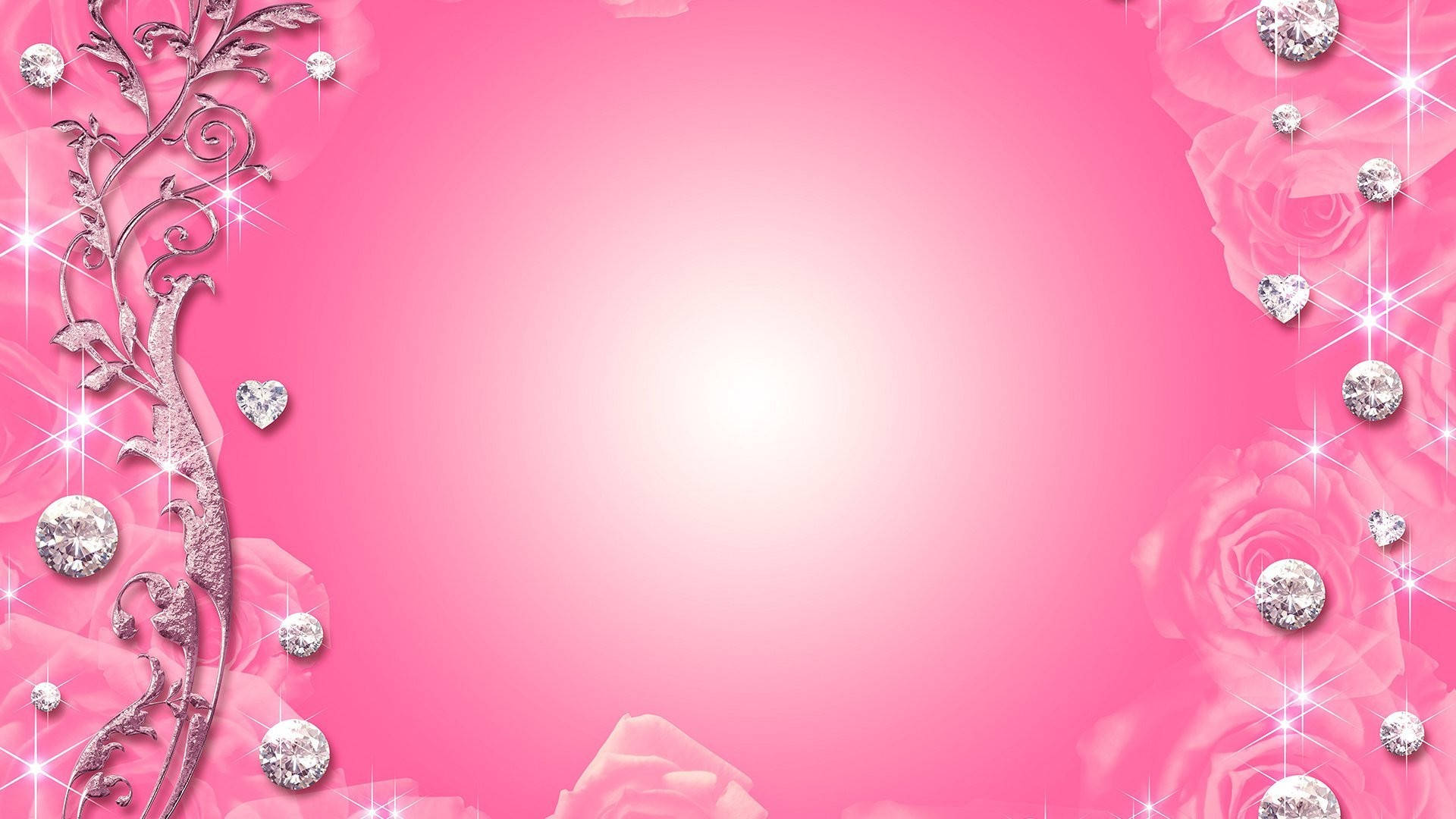 Silver And Pink Y2k Background