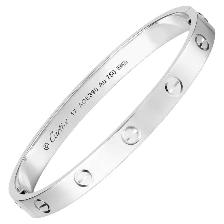 Silver Angled Cartier Bracelet