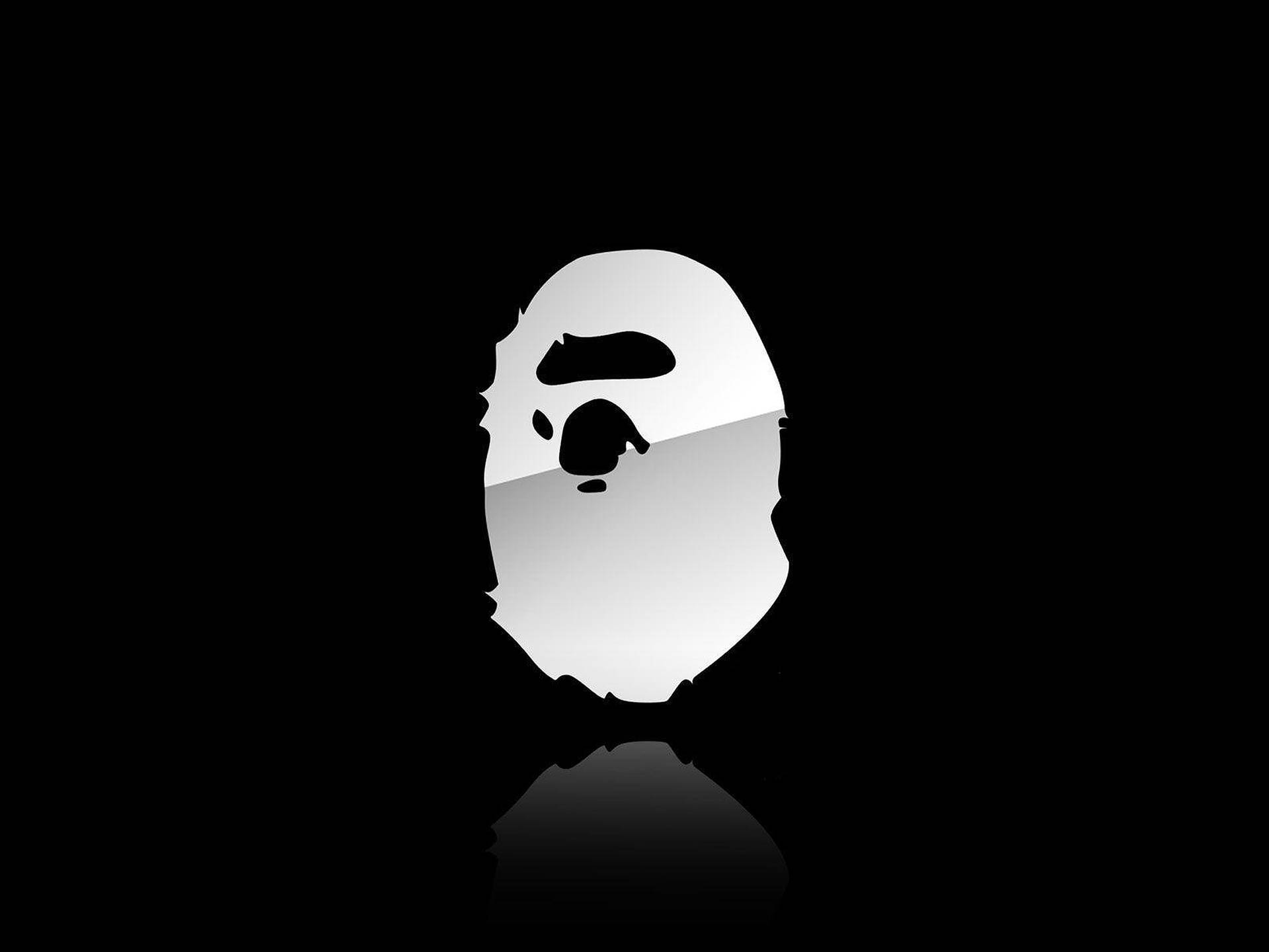Silver Bape Logo Background