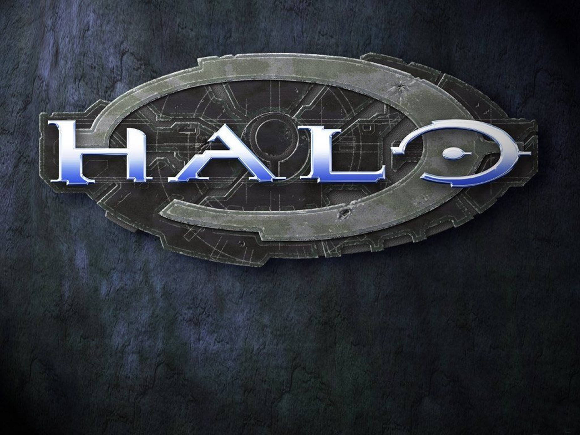 Silver Blue Halo Logo Background