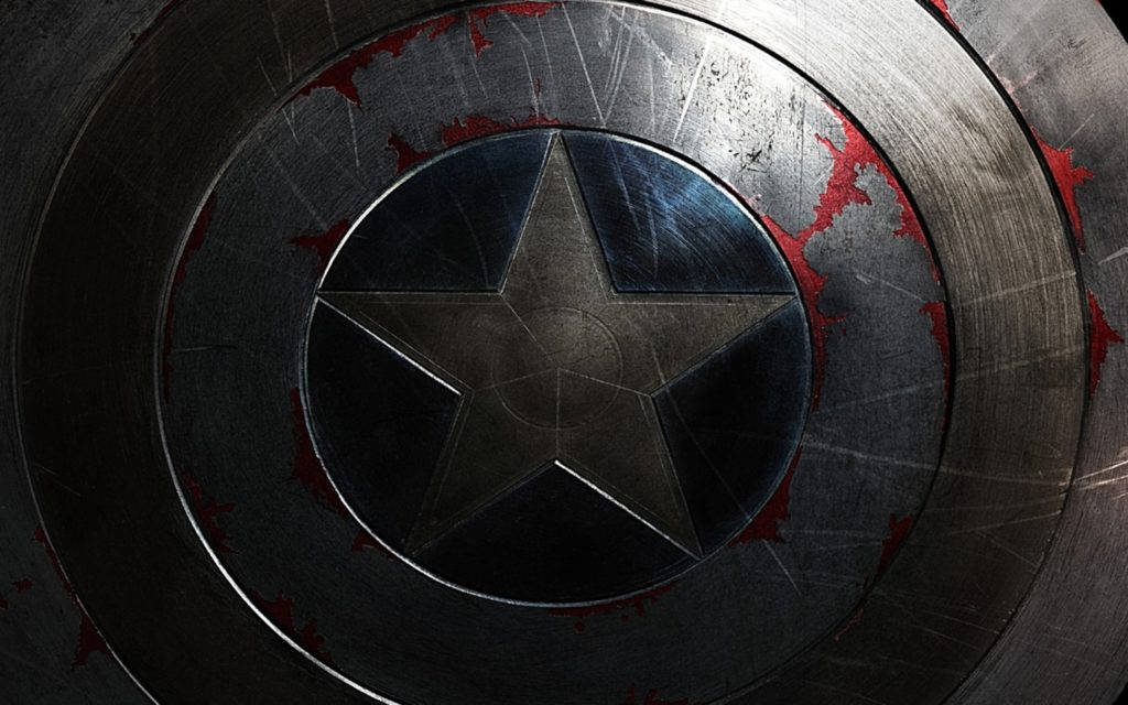 Silver Captain America Shield Background