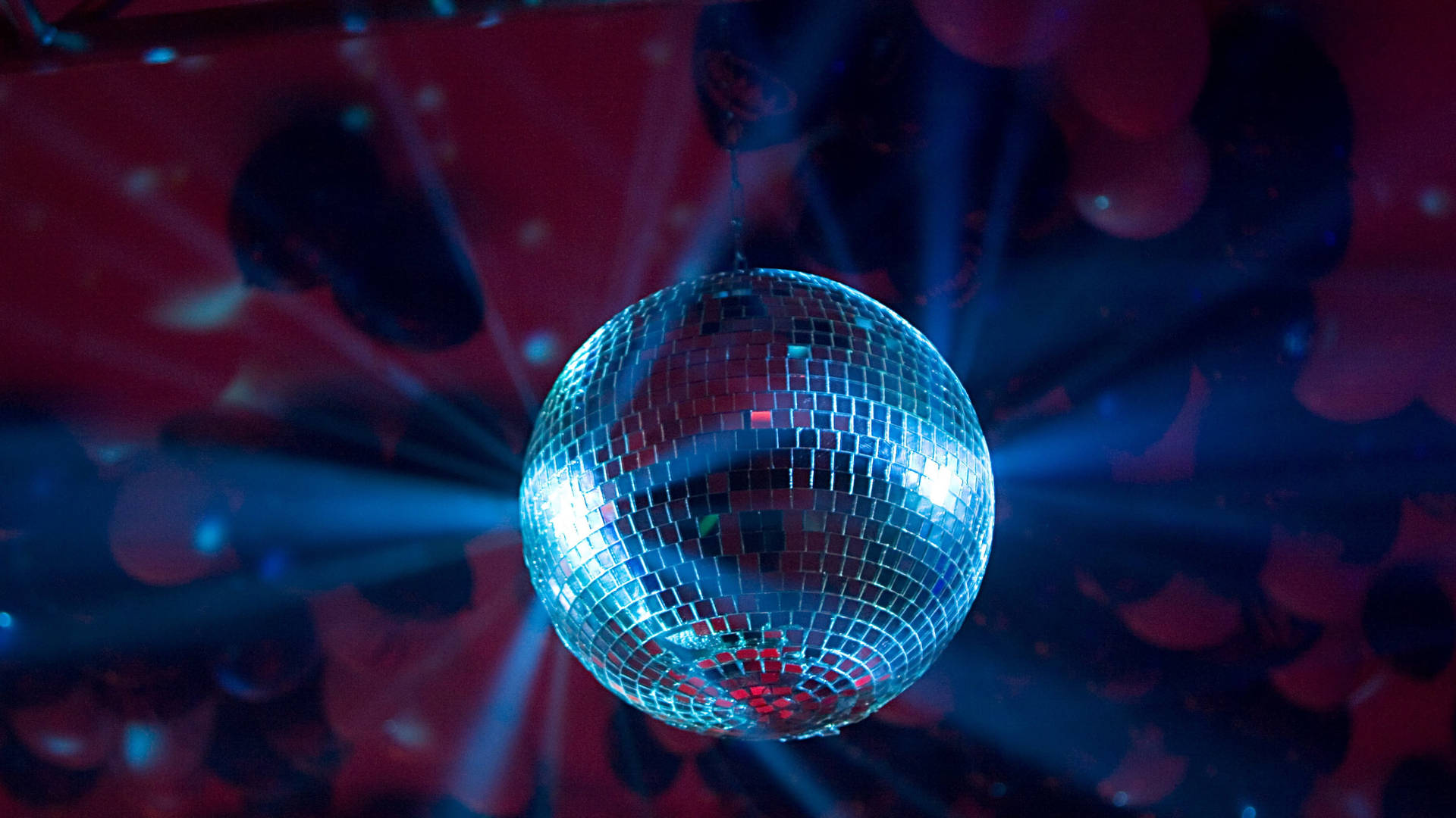Silver Disco Ball Background