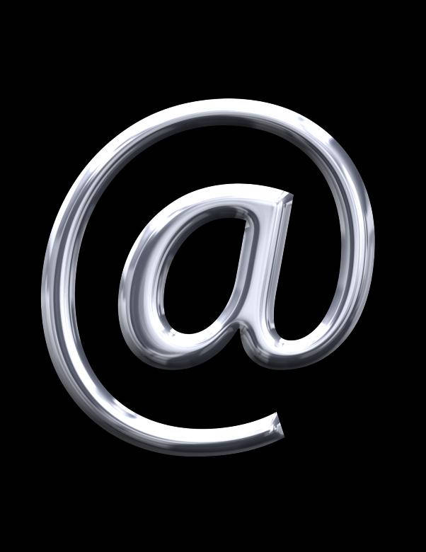 Silver Email Symbol Background