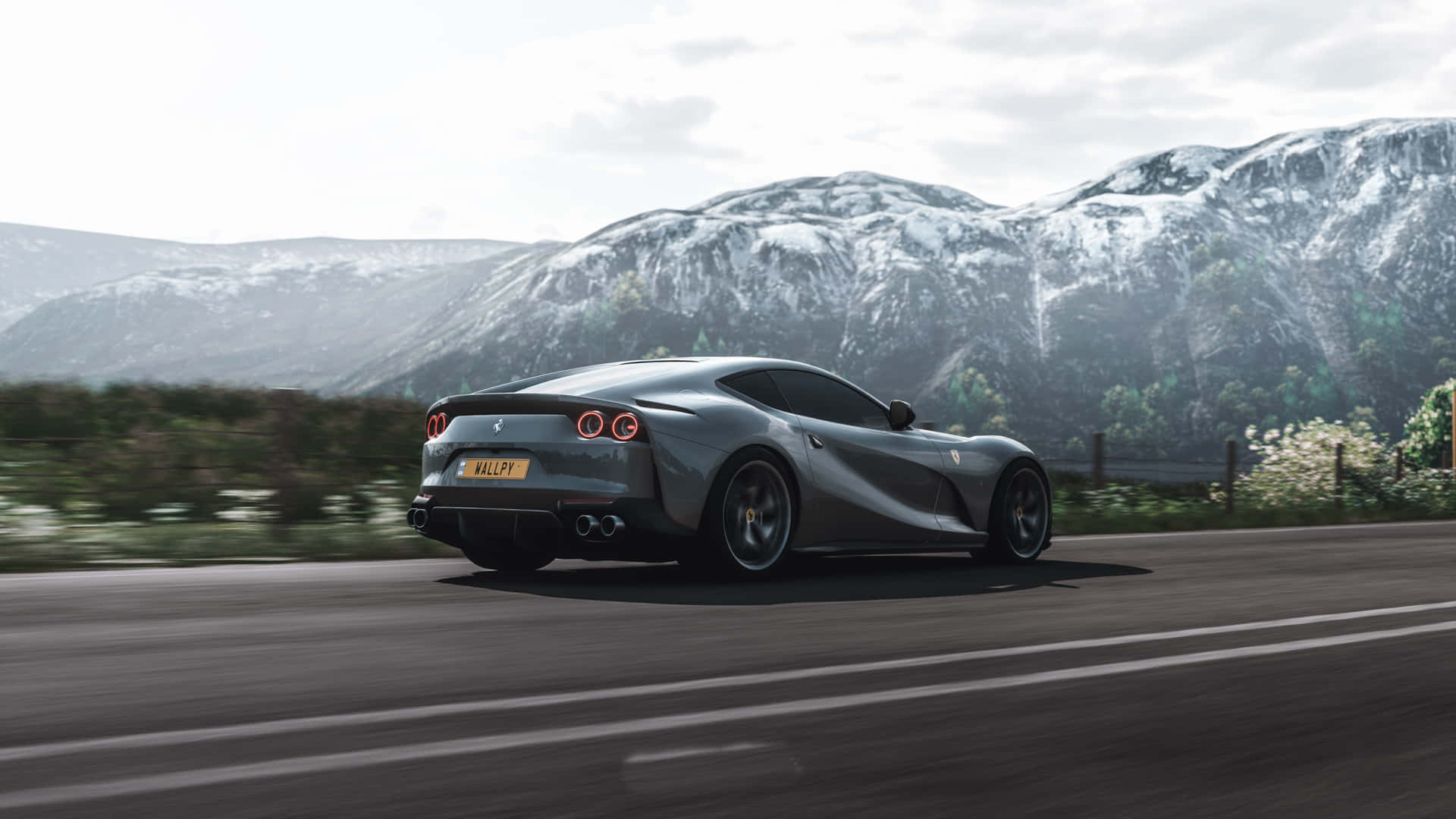 Silver Ferrari Forza Horizon 4 Hd Background