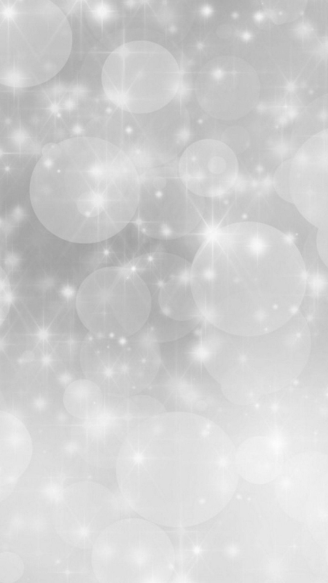 Silver Glitter Bokeh Background