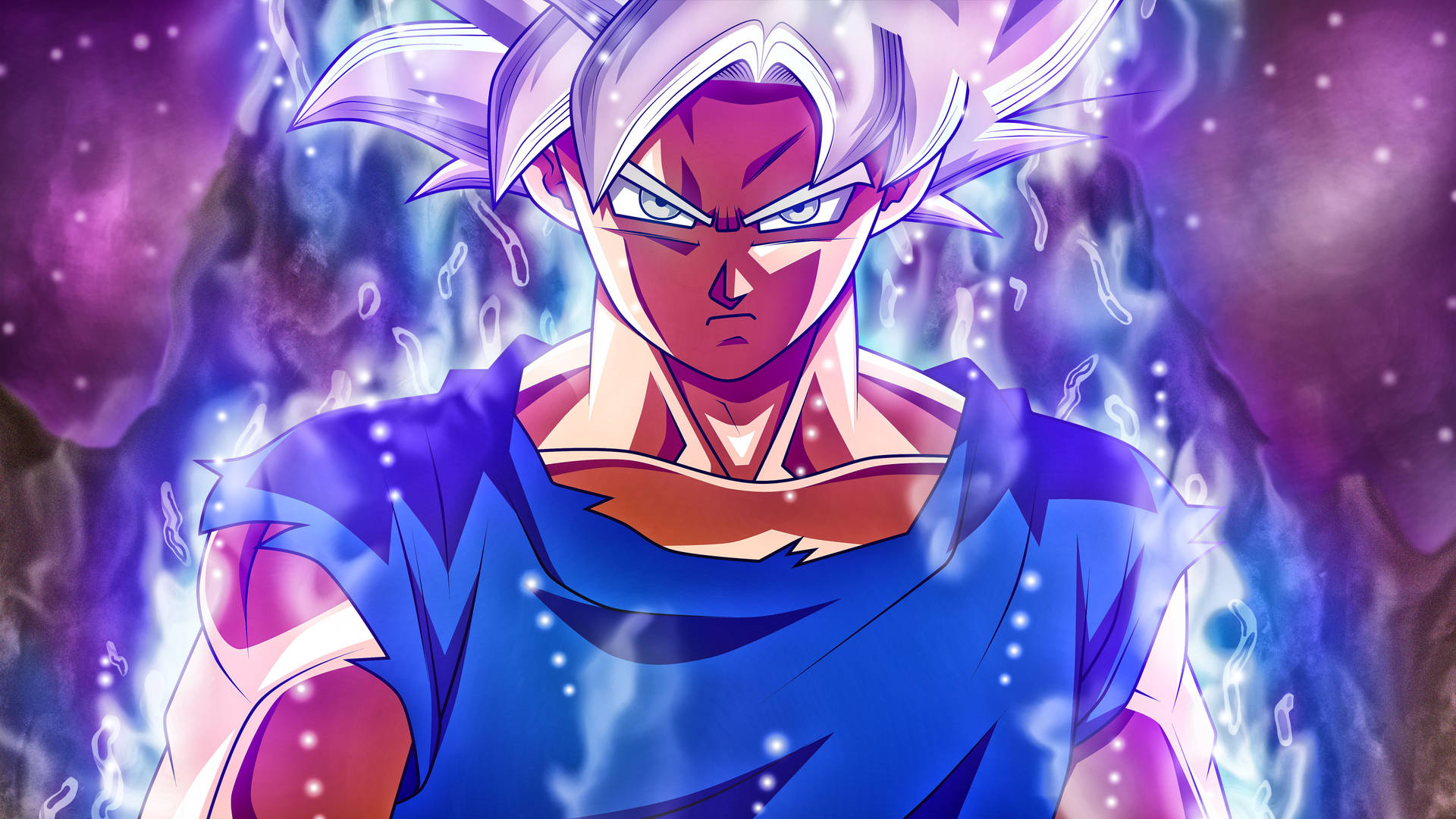 Silver Goku Ultra Instinct Background