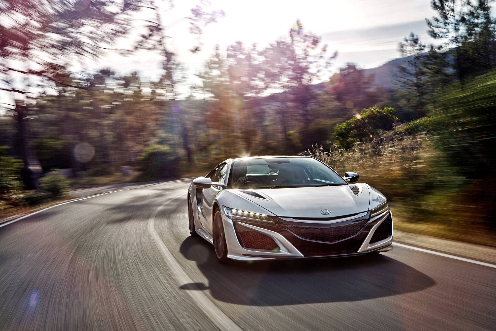 Silver Honda Acura Nsx Background