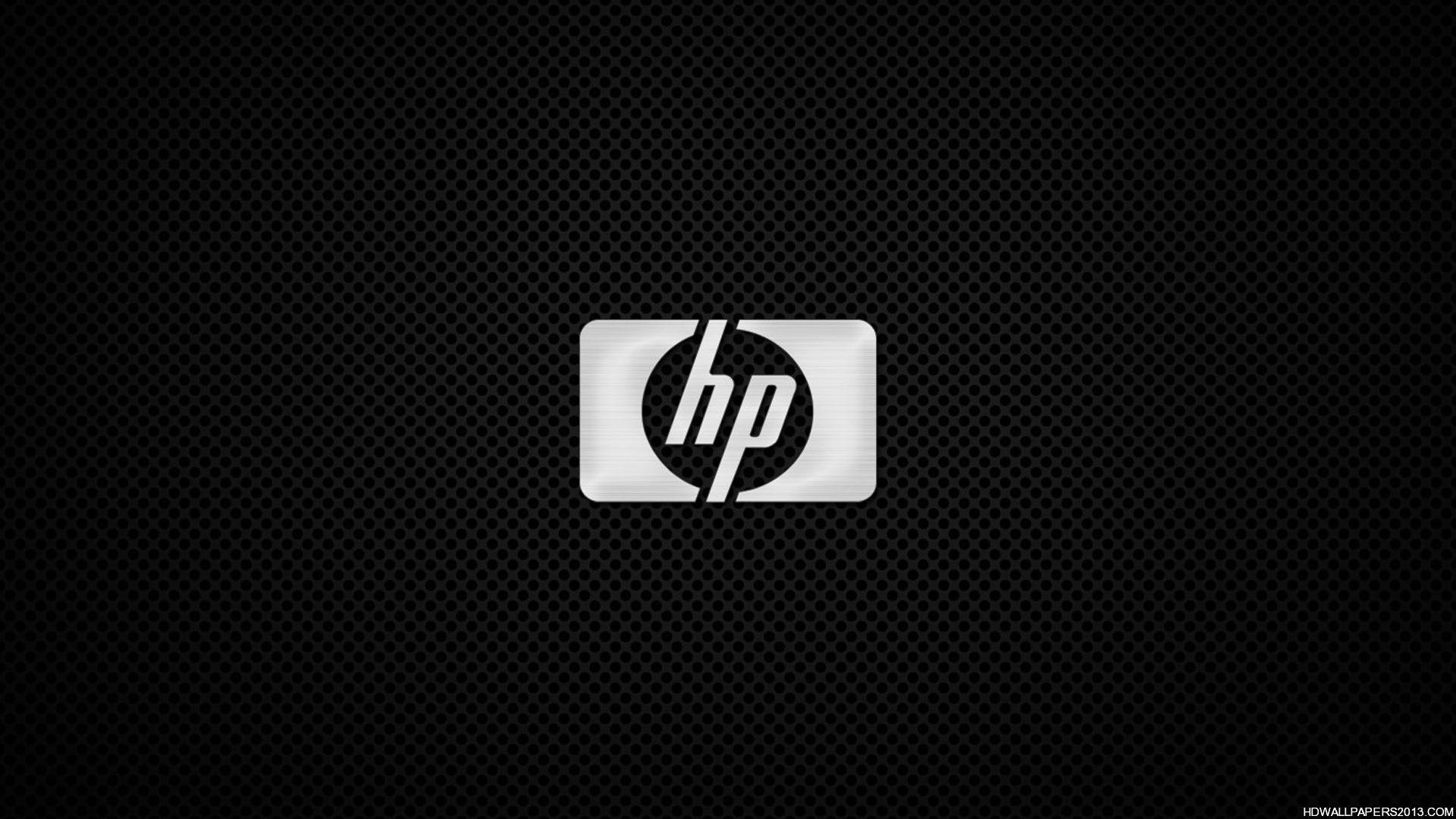 Silver Hp Laptop Logo Background