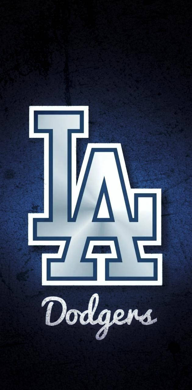 Silver La Dodgers Logo Background