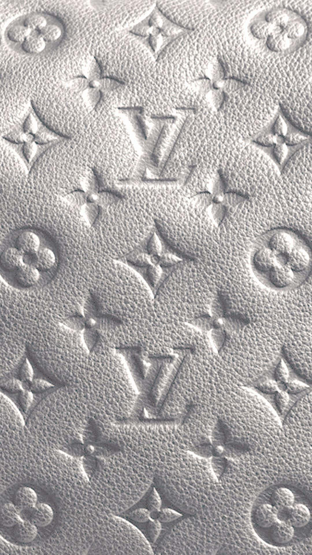Silver Louis Vuitton Iphone Background