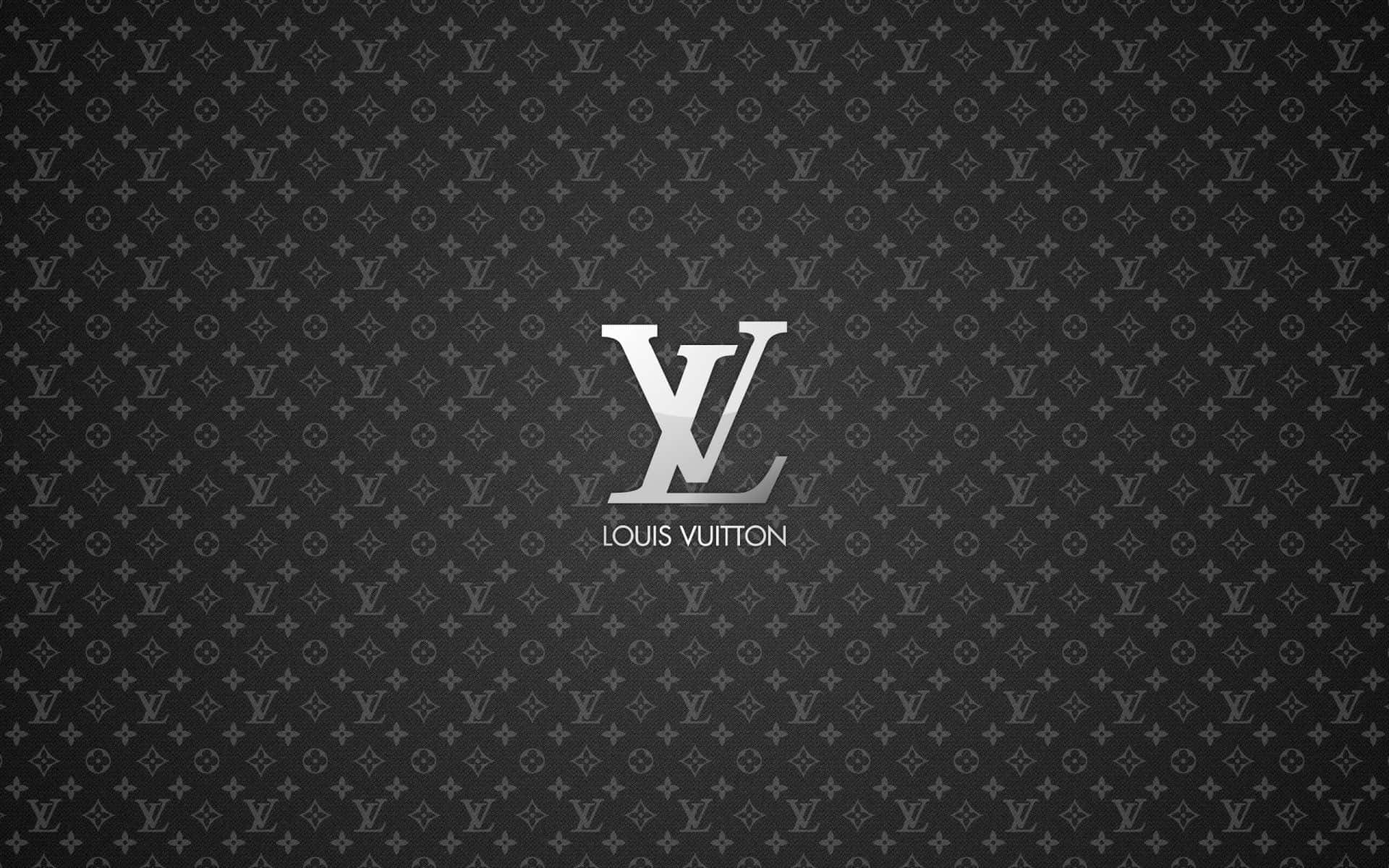 Silver Louis Vuitton Print Background