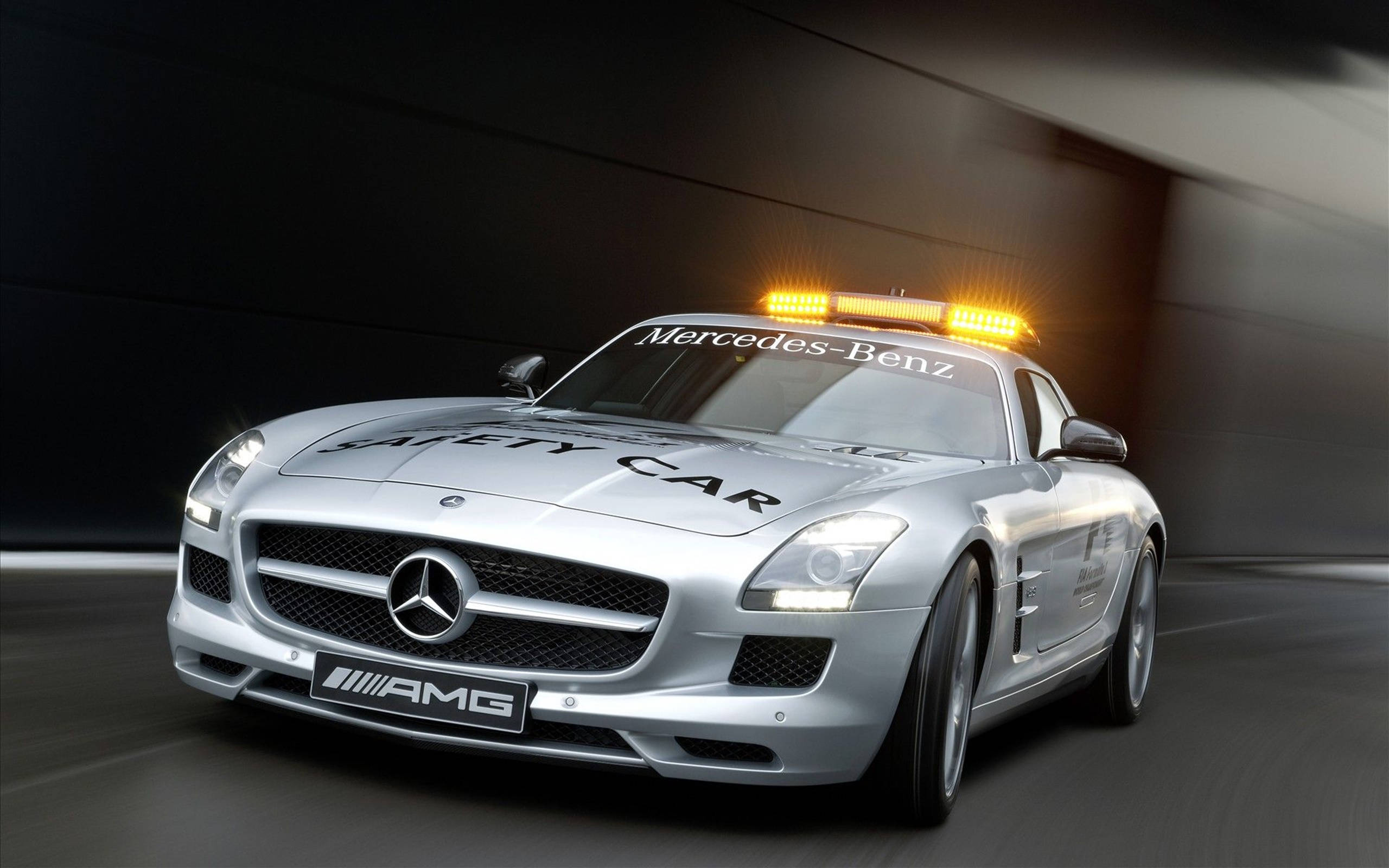 Silver Mercedes-benz Amg Safety Car Hd