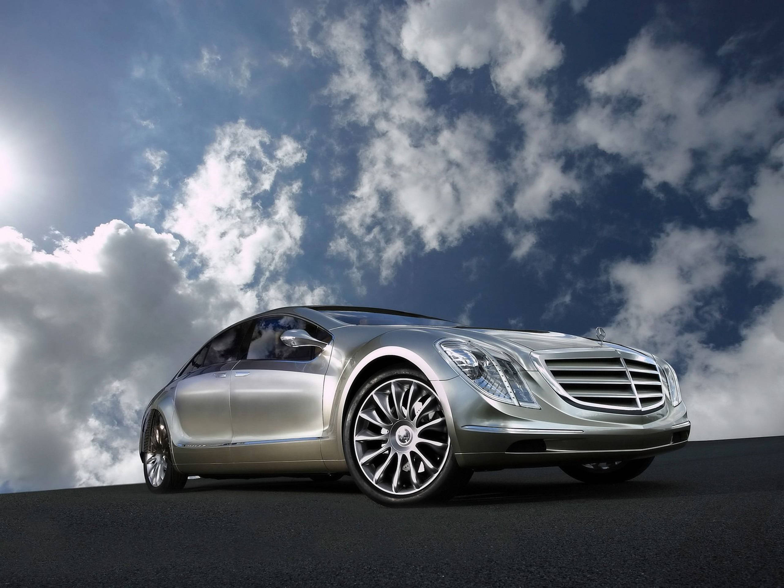 Silver Mercedes-benz Futuristic Coupe Hd