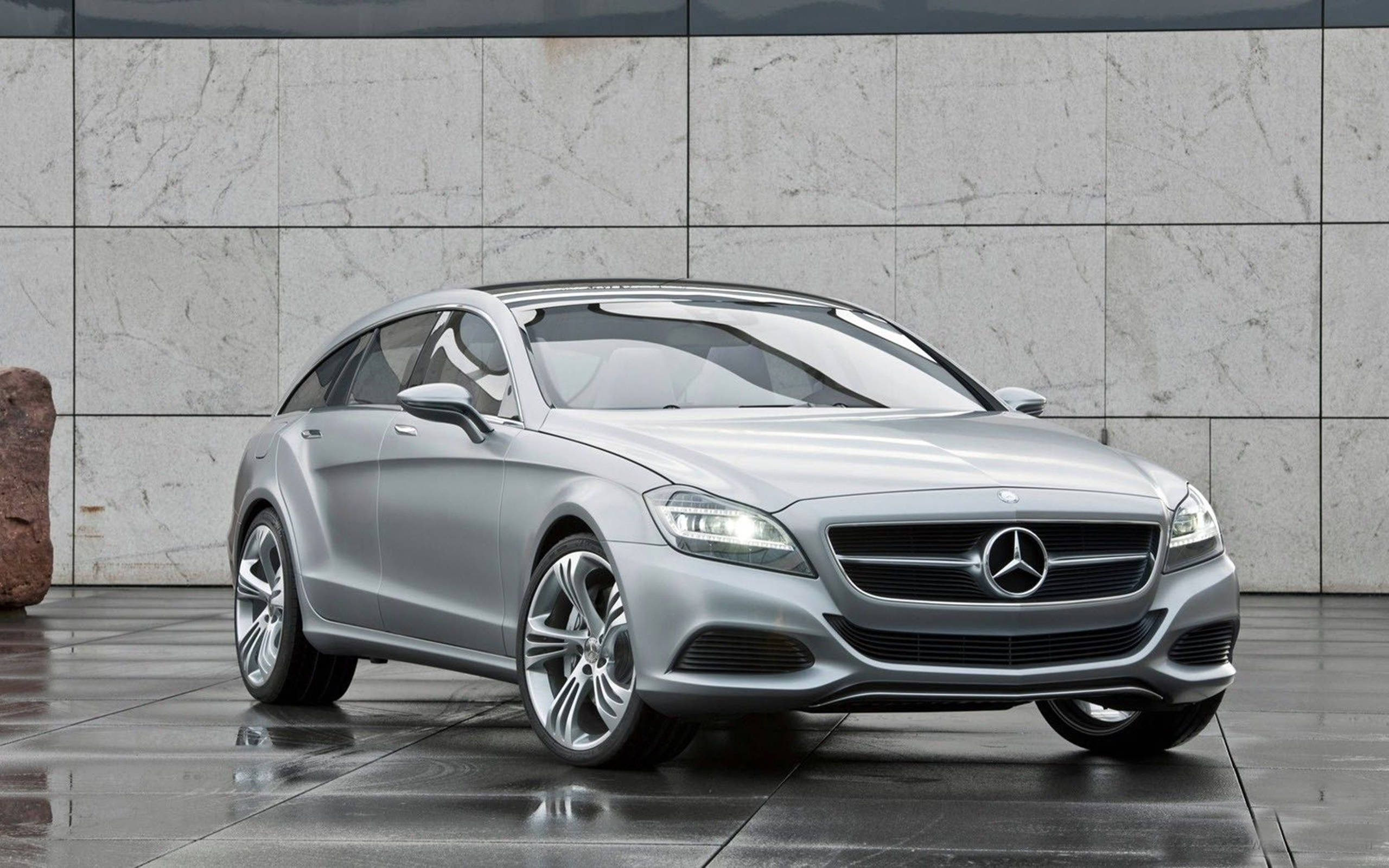 Silver Mercedes-benz Luxury Coupe Hd