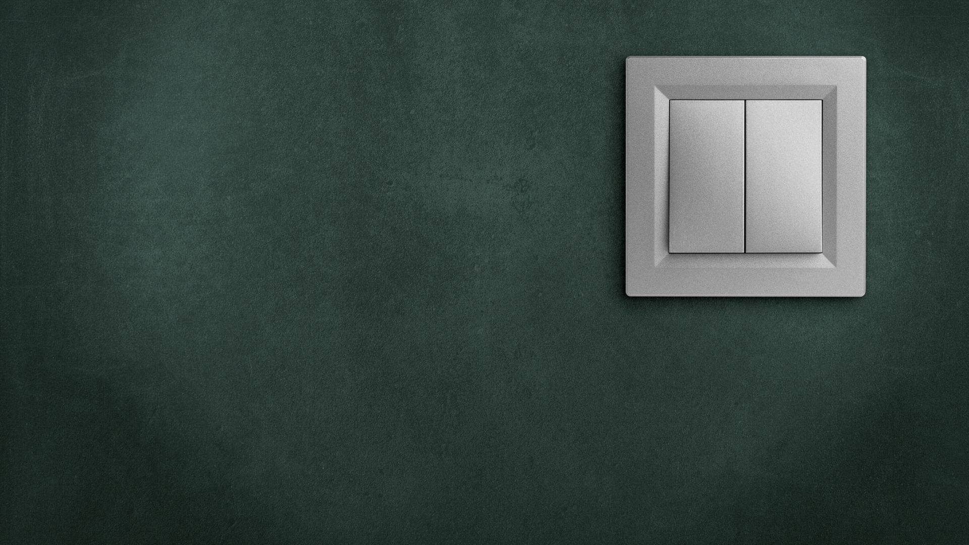 Silver Metal Light Switch Background