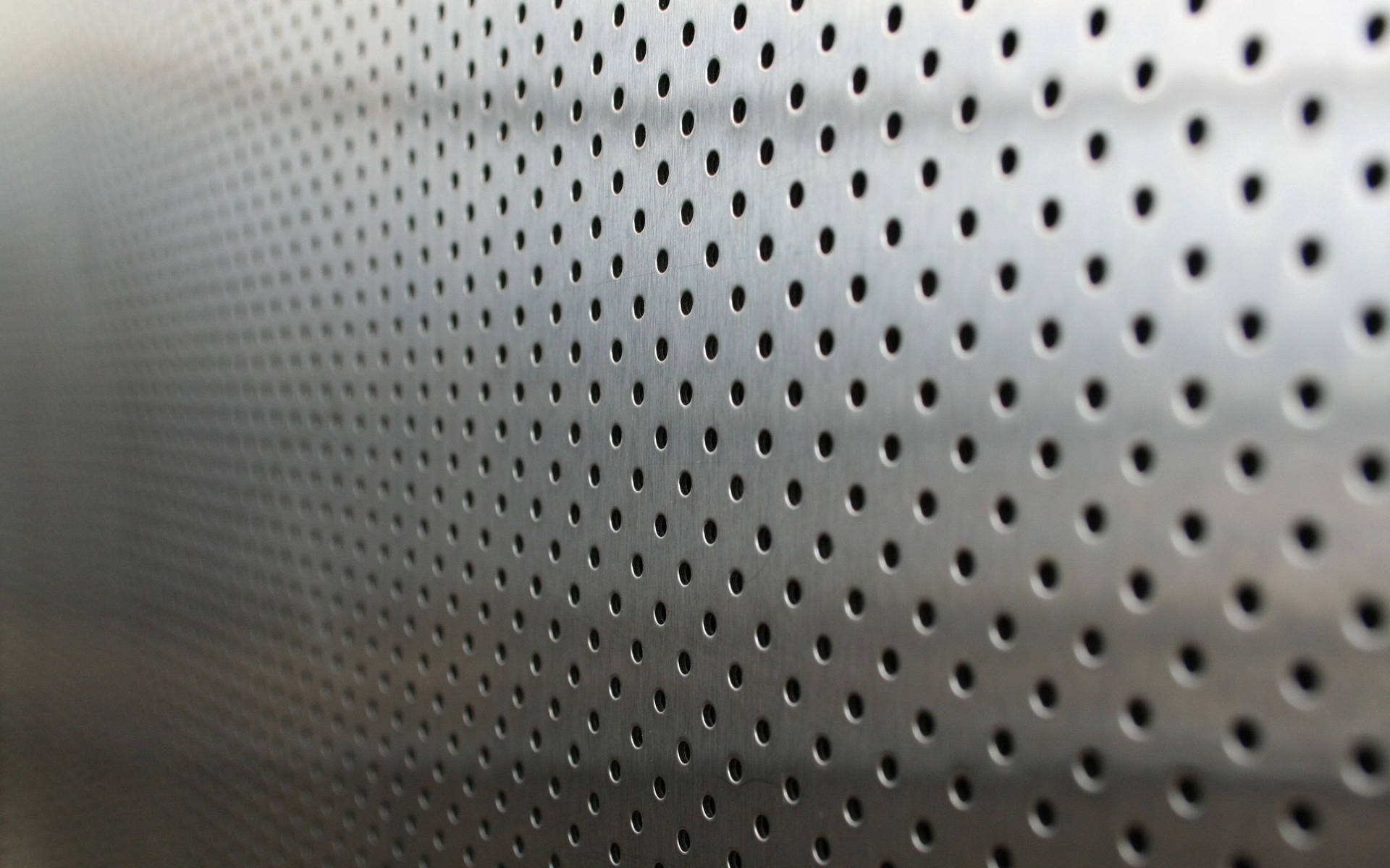 Silver Metallic Perforated Background