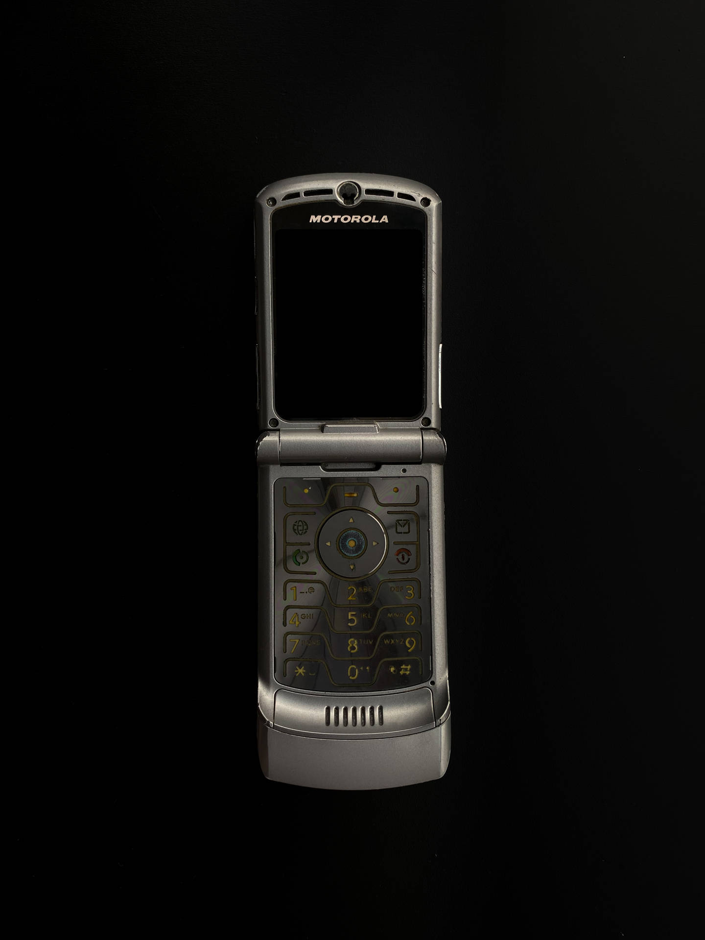 Silver Motorola Razr Background