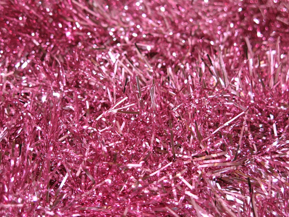 Silver Pink Metallic Sparkles Background
