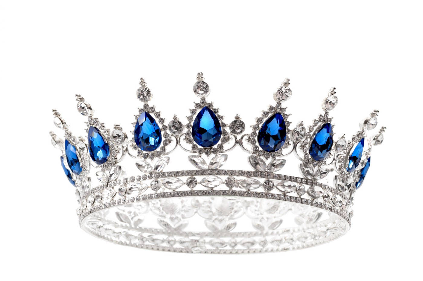Silver Sapphire Anastasia Crown Background
