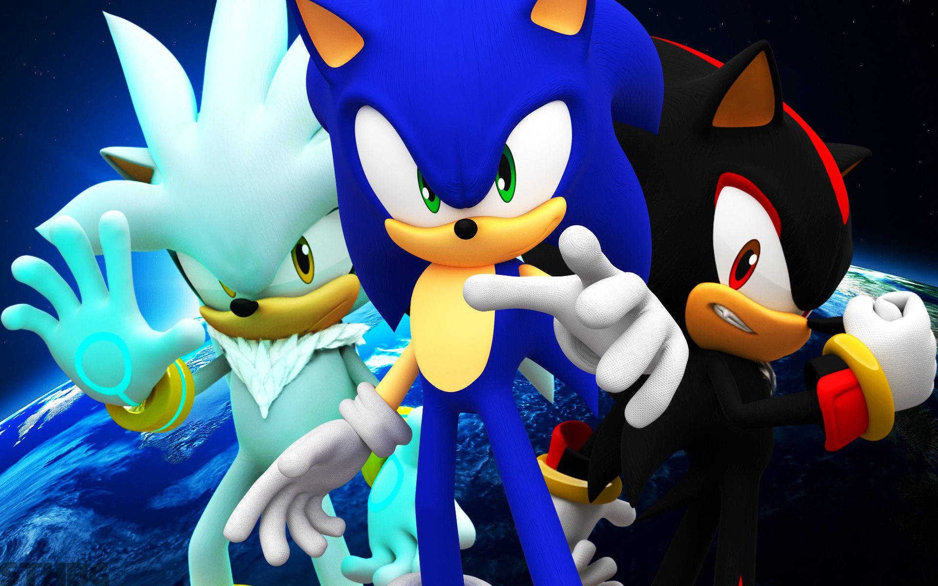 Silver Sonic And Shadow The Hedgehog Pfp Background