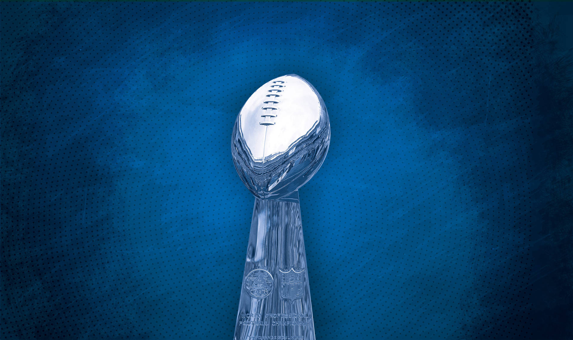 Silver Super Bowl Trophy Background