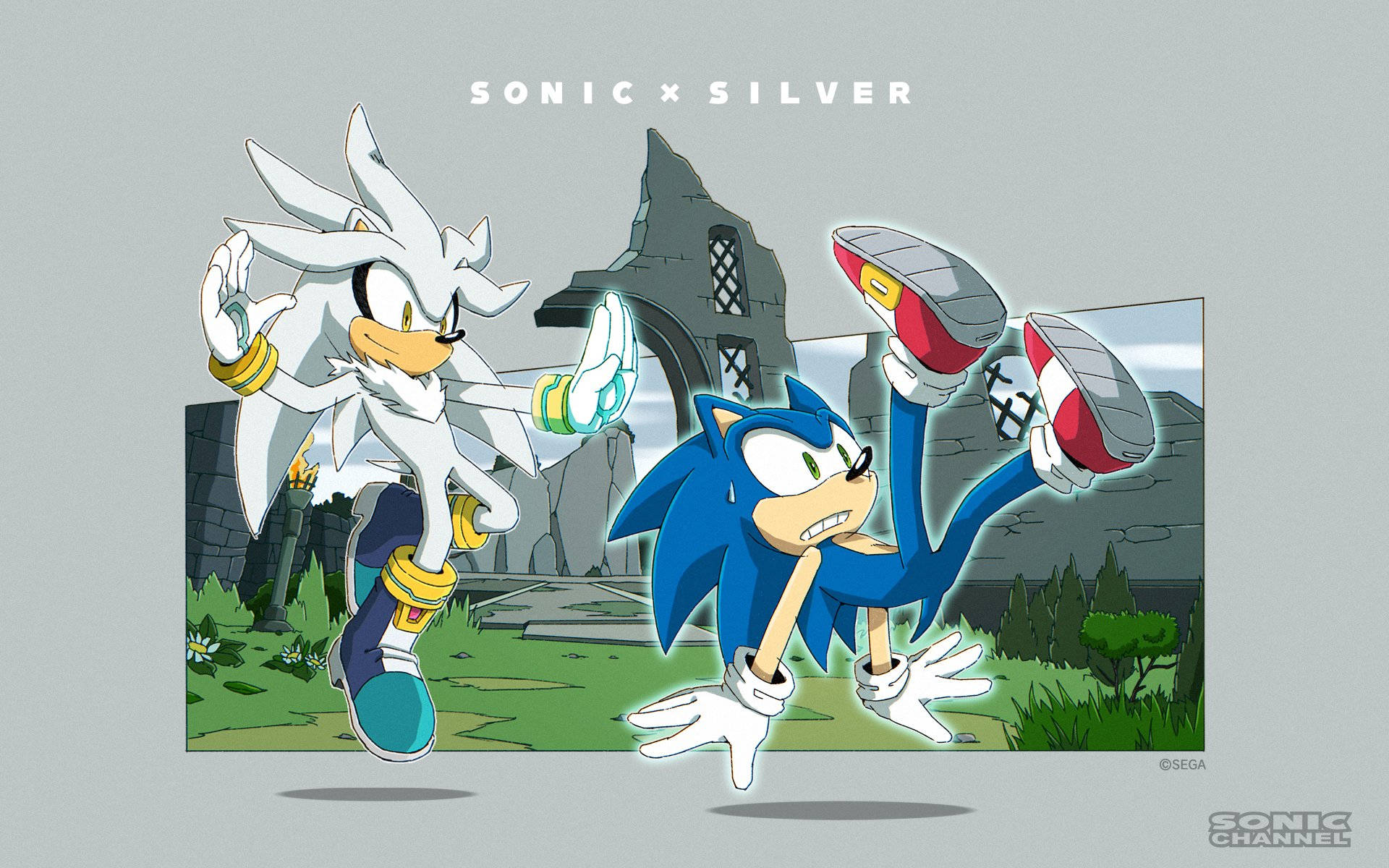 Silver The Hedgehog And Sonic Background