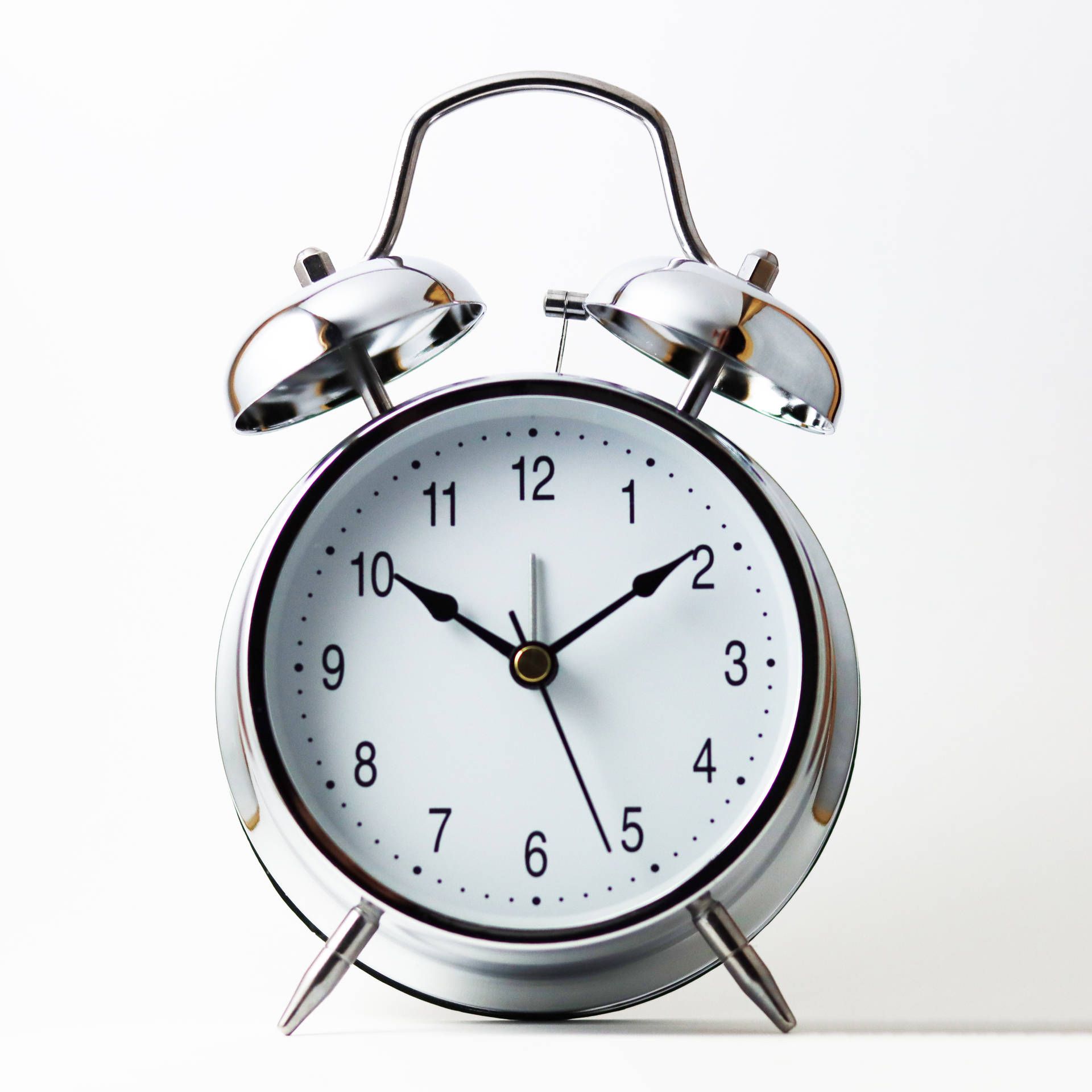 Silver Twin Bell Alarm Clock