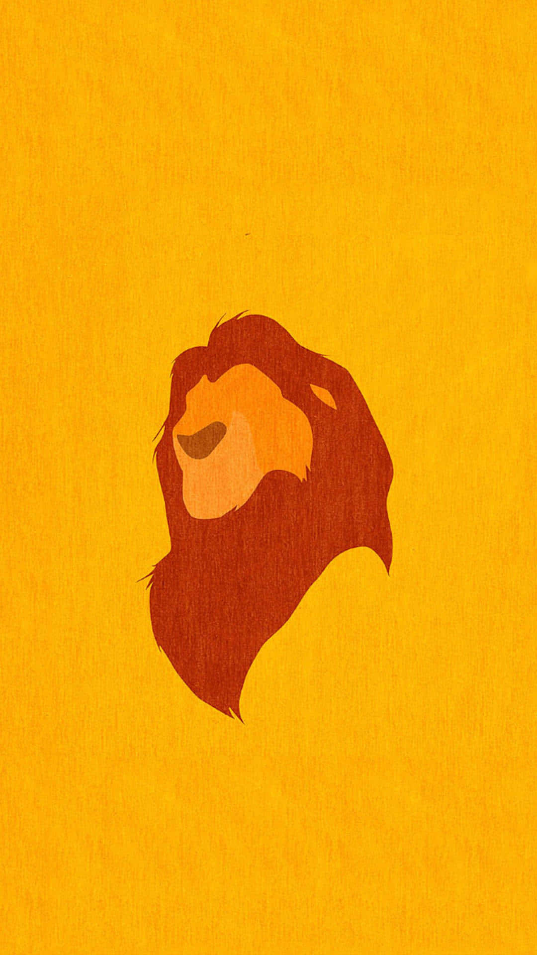 Simba Iconic Lion King Silhouette Background