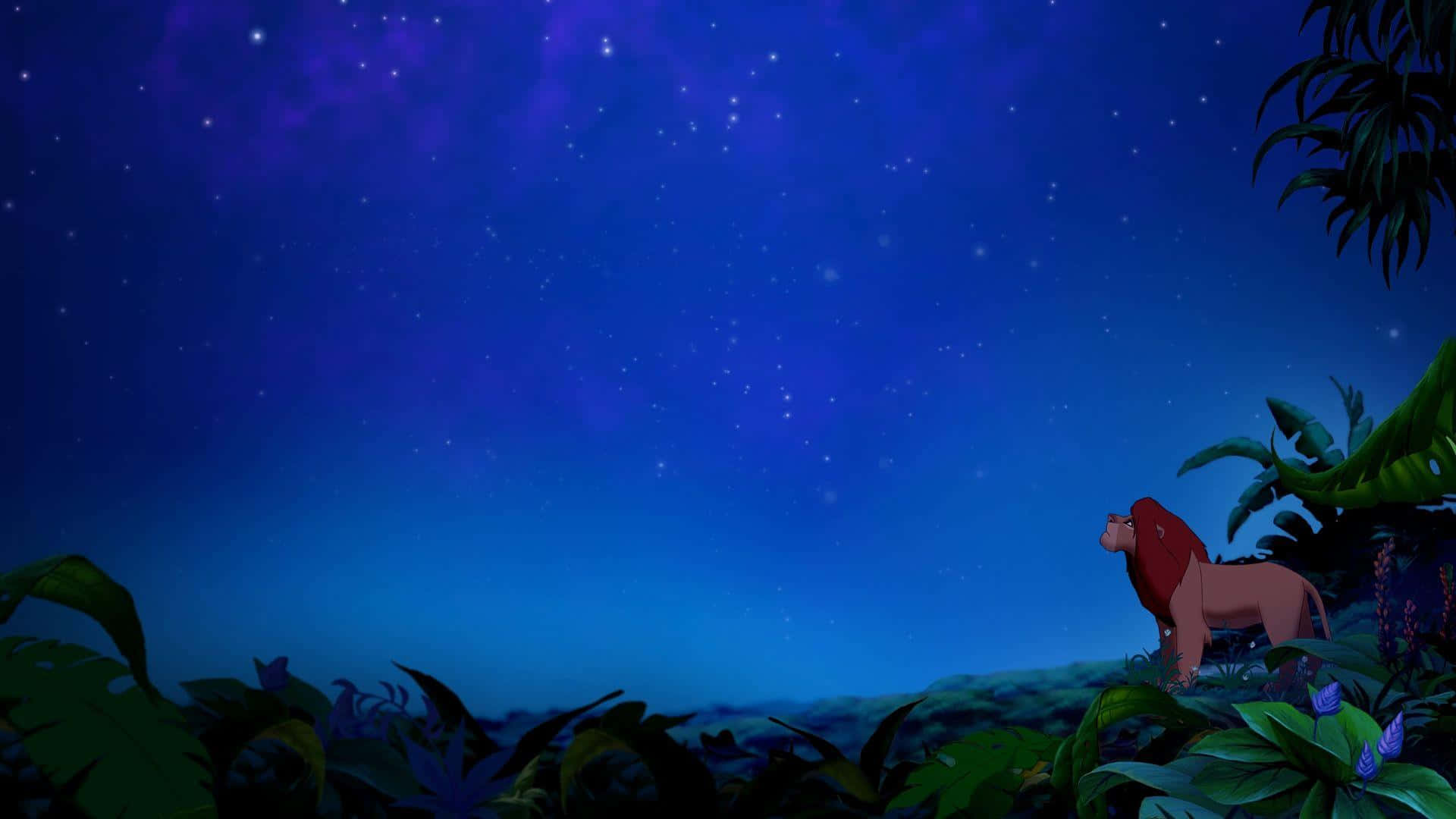 Simba Starry Night Sky Background