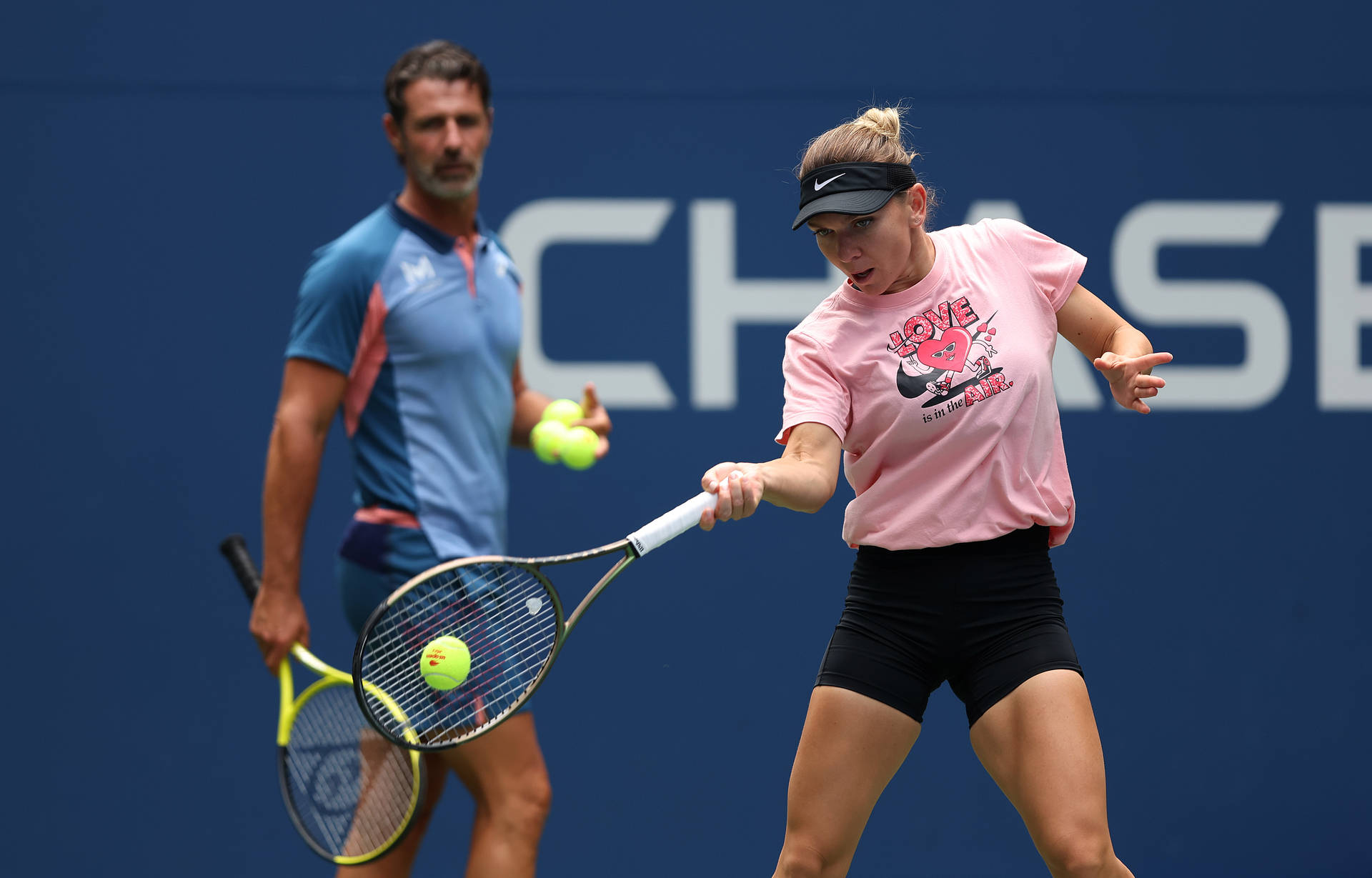 Simona Halep Tennis Training Background