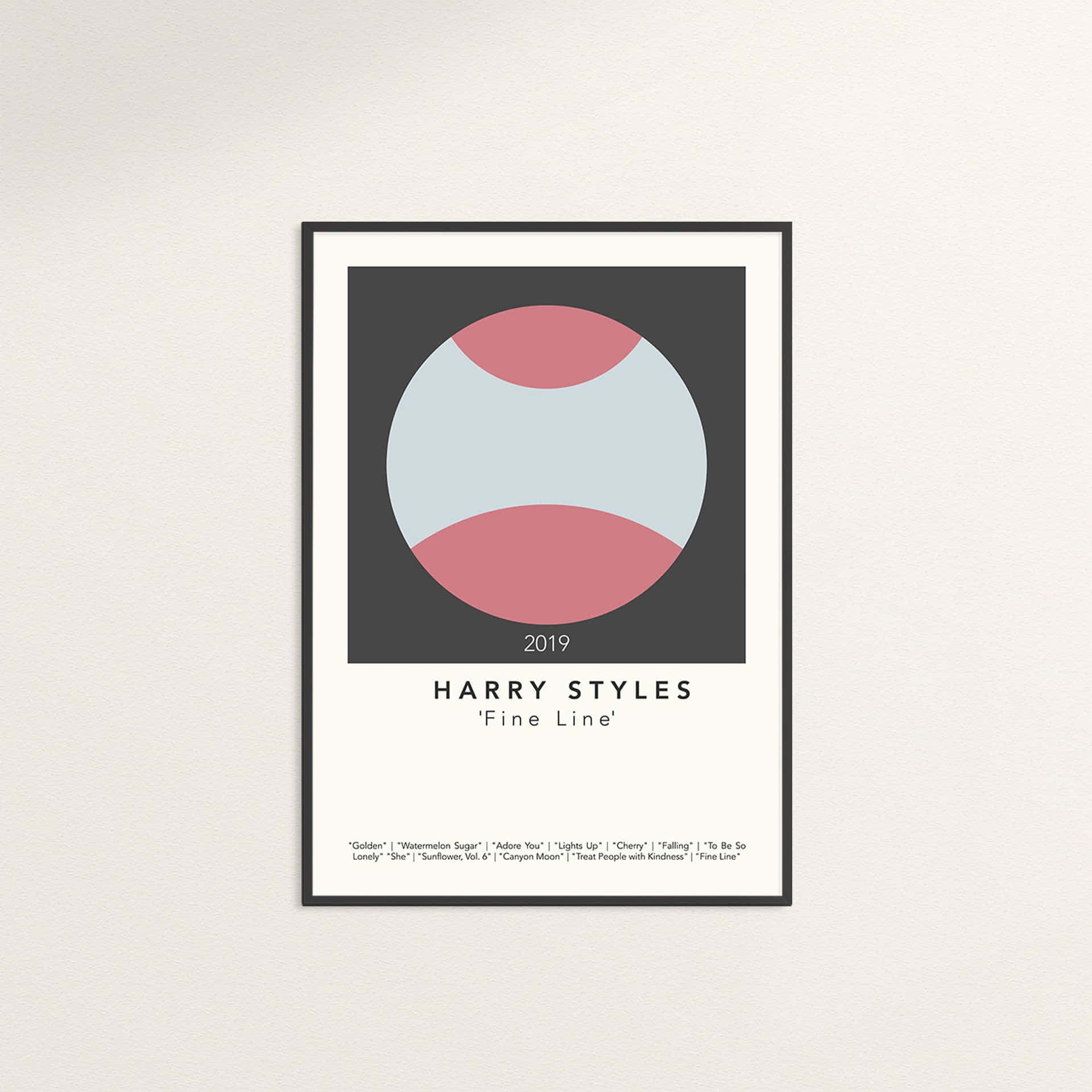 Simple Abstract Design Of Harry Styles Album Cover Background