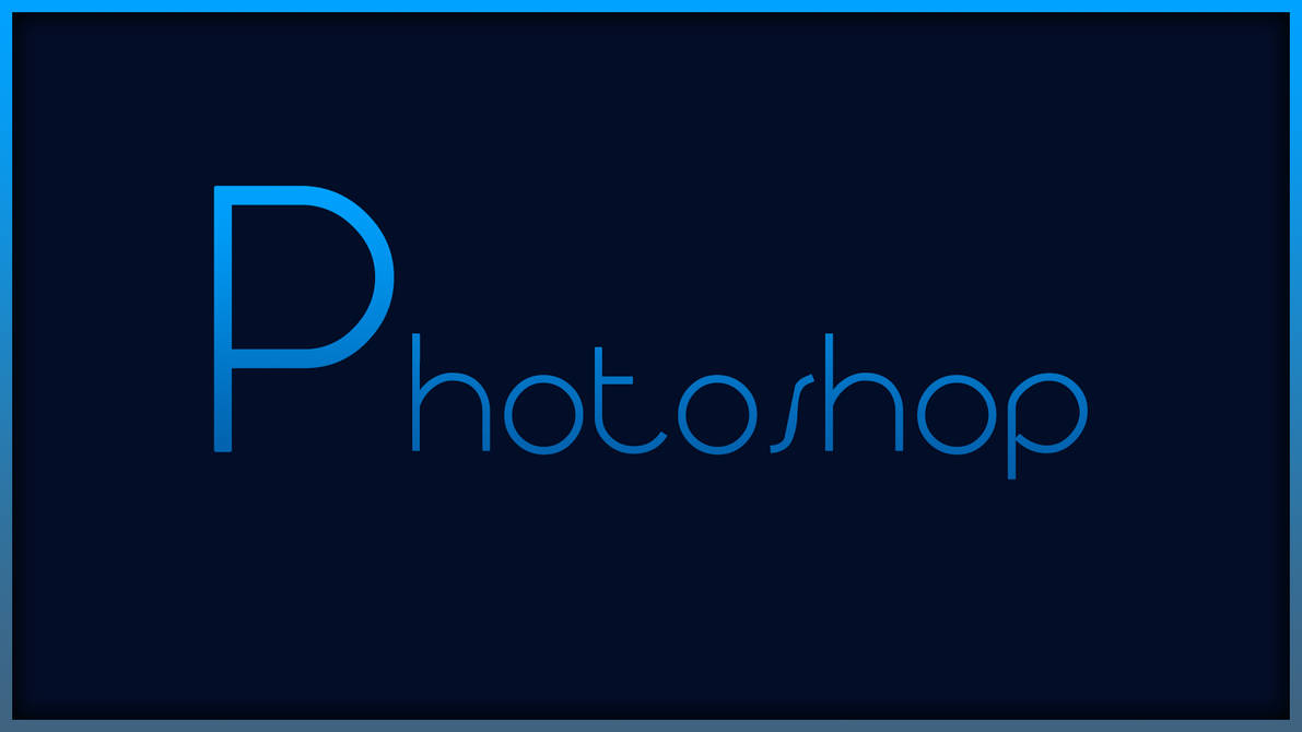 Simple Adobe Photoshop Blue Background