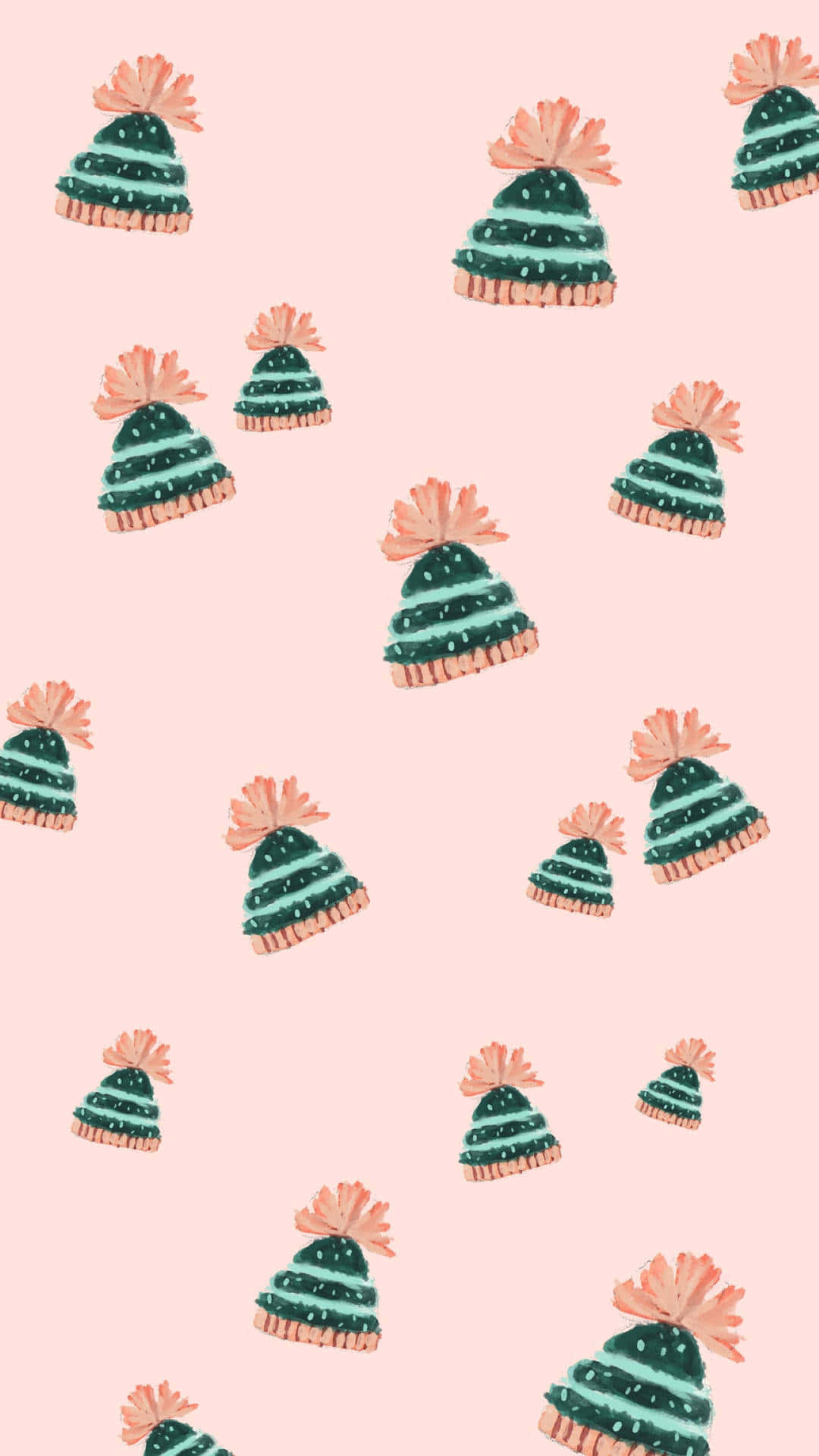 Simple Aesthetic Cute Christmas Pom Pom Beanies