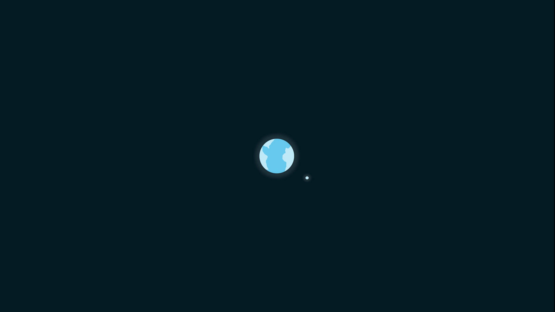 Simple Aesthetic Earth And Moon