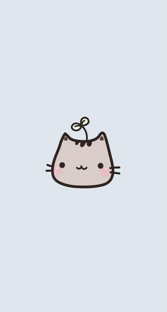 Simple And Cute Cat Iphone Background